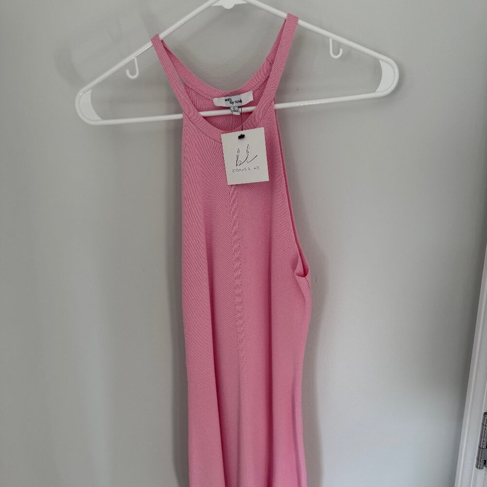 Sleeveless Pink Fitted Dress